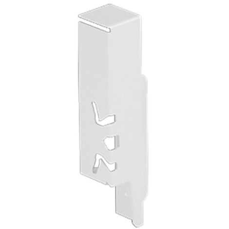 Hettich Schubkasten-Rückwandverbinder,  links,  ArciTech,  9121837,  Stahl weiß