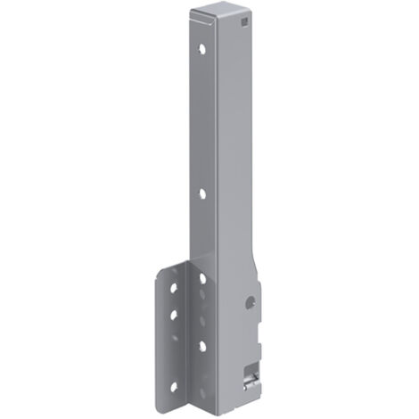 Hettich Schubkasten-Rückwandverbinder,  links,  InnoTech,  9027831,  Stahl silber