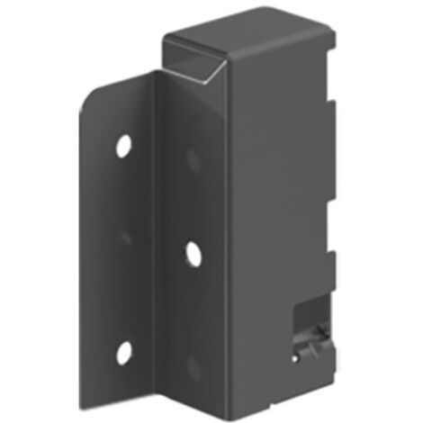 Hettich Schubkasten-Rückwandverbinder,  links,  InnoTech Atira,  9194629,  Stahl anthrazit