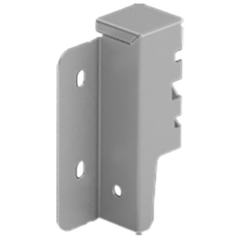 Hettich Schubkasten-Rückwandverbinder, rechts, ArciTech, 9121828, Stahl silber
