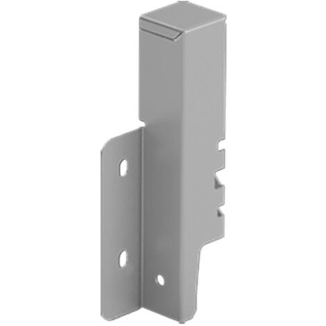 Hettich Schubkasten-Rückwandverbinder,  rechts,  ArciTech,  9121836,  Stahl silber