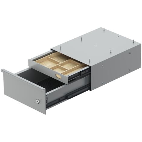 Hettich Schubkastenbox DUO GRIP silber