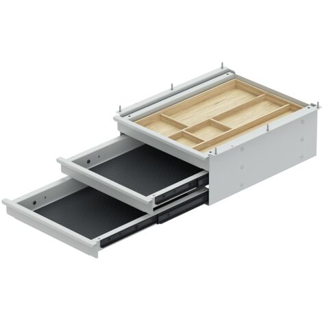 Hettich Schubkastenbox TRI GRIP weiss