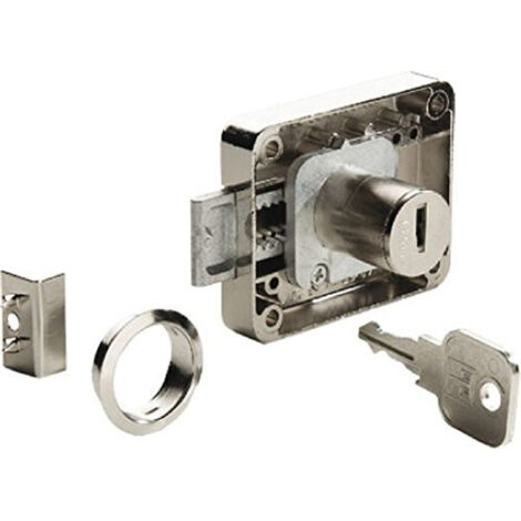 HETTICH Serrure de meuble acier en applique HETTICH 40 mm réversible