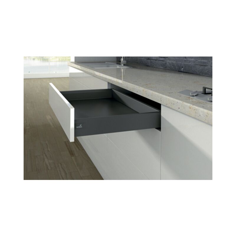 Hettich - Set di connettori per pannello posteriore ArciTech Antracite - 94 mm - 9150501