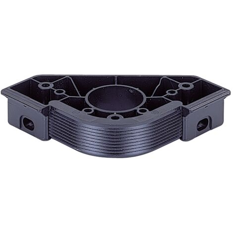 Hettich Sockelverstellfuß-Gleiter,  Planform 79693,  m.Aufnah.f.Blendenhalt.,  KF schwarz