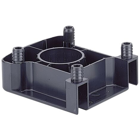 Hettich Sockelverstellfuß-Gleiter,  Universal 47654,  m.Aufnah.f.Blendenhalt.,  KF schwarz