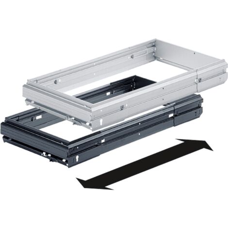 Hettich Stahlschubkasten-Hängeregistraturrahmen,  Systema Top 2000 1084134,  schwarz