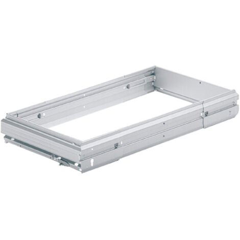 Hettich Stahlschubkasten-Hängeregistr.rahmen,  Systema Top 2000 9011420,  aluminiumoptik