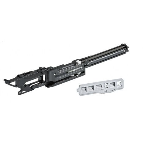 Hettich Stahlschubkasten-Selbsteinz.geh.,  Systema Top 2000 9186467, links,  aluminiumoptik
