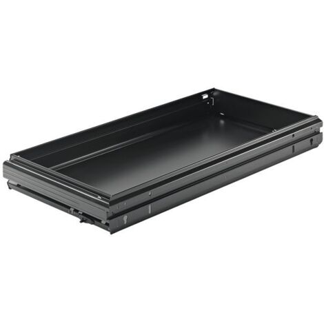 HETTICH Systema Top 2000 Breitwandschubladen, KB 600 mm, Stahl schwarz