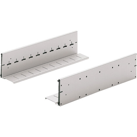 HETTICH SYSTEMA TOP 2000 Karteibahn, Schranktiefe 400, Stahl pulverbeschichtet Alu-Finish