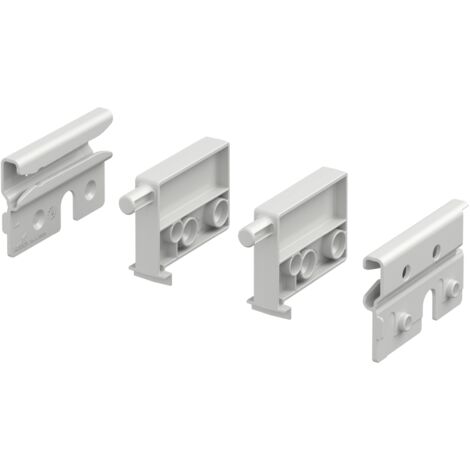 Hettich Tablarbodenarretierung, Set, weiß, links und rechts