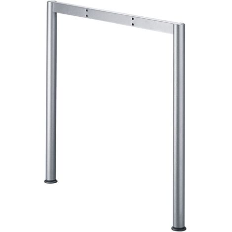 Hettich Tisch-2-Fuß-Gestell,  rund,  800-2000mm,  Change,  45976,  aluminiumoptik
