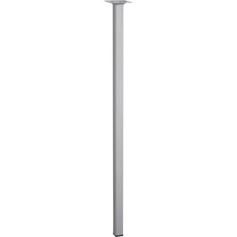 Hettich Tischbein 2,5 x 70 cm Aluminium-Optik - 1 Stück Tischbeine