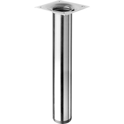 Hettich Tischbein 3,0 x 20 cm Stahl Edelstahl-Optik - 1 Stück Tischbeine
