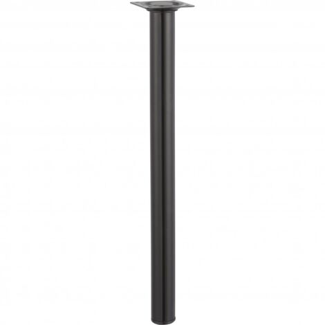 Hettich Tischbein 3,0 x 40 cm Stahl schwarz - 1 Stück Tischbeine