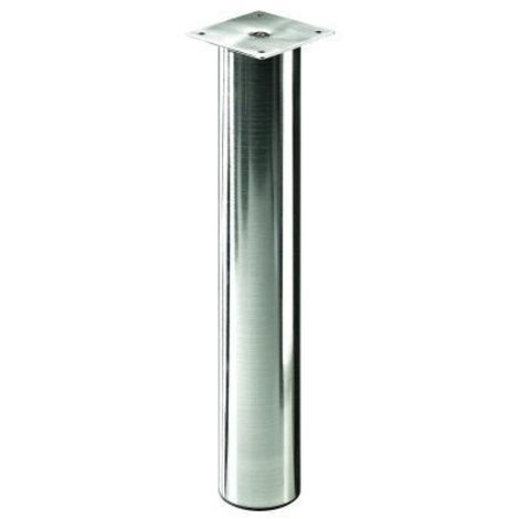 Hettich Tischbein 6,0 x 40 - 70 cm Edelstahl-Optik - 1 Stück Tischbeine