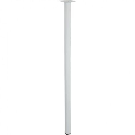 Hettich Tischbein 70 x 2,5 x 2,5 cm Stahl weiß - 1 Stück Tischbeine