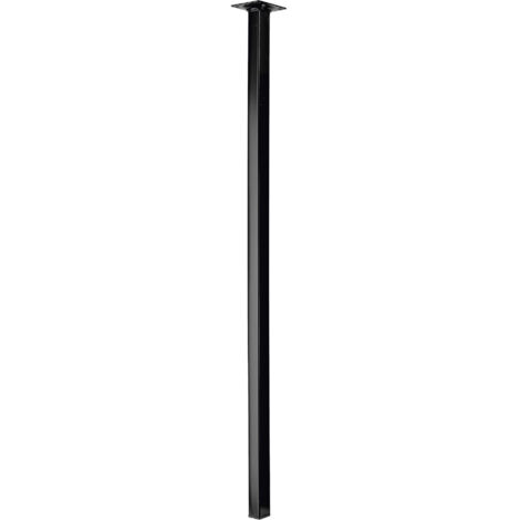 Hettich Tischbein 80 x 2,5 x 2,5 cm Stahl schwarz - 1 Stück Tischbeine