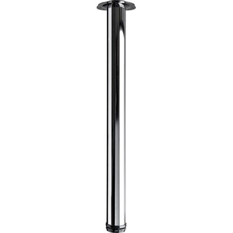 Hettich Tischbein-Set 6,0 x 70 - 73 cm Stahl verchromt - 4 Stück Tischbeine