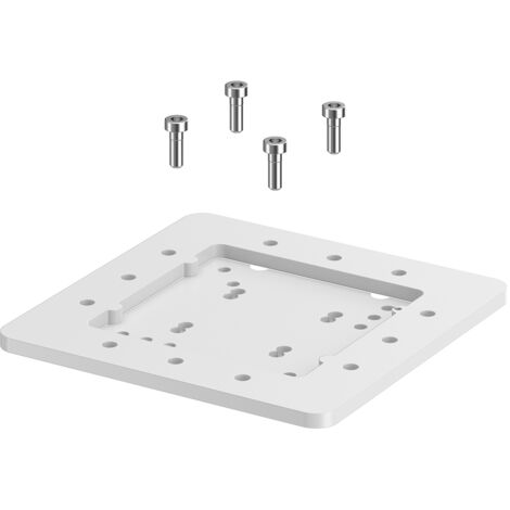 Hettich Tischbeinanbindung 9243050, quadratisch, weiß