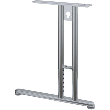 Hettich Tischgest.-Grundfuß,  C-Form,  590-790mm,  Change Basic CF,  9280578,  aluminiumoptik