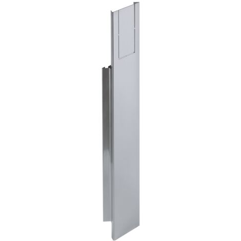 Hettich Tischgestell-Abdeckblende,  H 525mm,  Plain 9280586,  aluminiumoptik