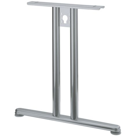 Hettich Tischgestell-Grundfuß,  T-Form,  695mm,  Change Basic,  9280580,  aluminiumoptik
