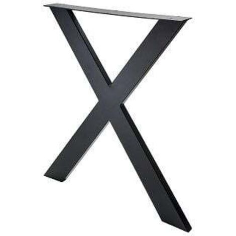 Hettich Tischgestell X 71 x 60 cm Stahl schwarz - 1 Stück Tischgestell