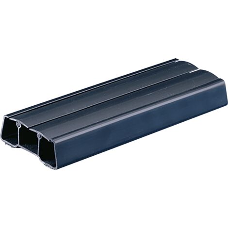 Hettich Tischplatte-Kabelkanal, ablängbar, 46836, L 1050mm, Kunststoff schwarz