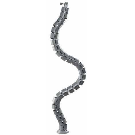 Hettich Tischplatte-Kabelkanal, verlängerbar, 9189284, Ø 64mm, Kunststoff aluminiumoptik