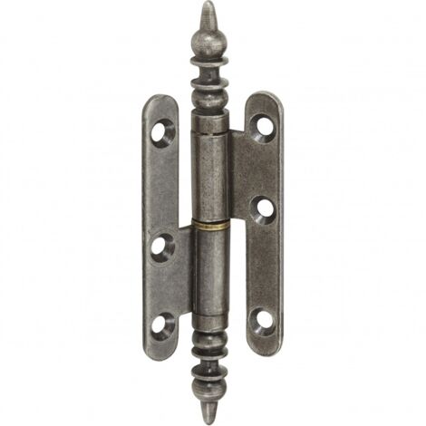 Hettich Türband mit Zierkopf 45 x 80 mm rechts antik - 1 Stück Scharniere