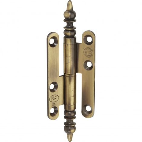 Hettich Türband mit Zierkopf 45 x 80 mm rechts brüniert - 1 Stück Scharniere