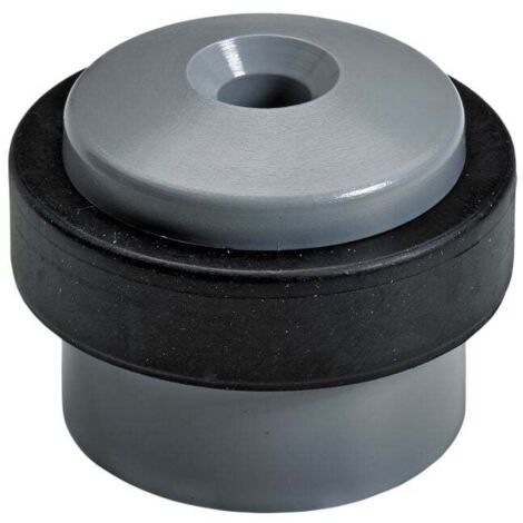 Hettich Türstopper 30,0 x 29/35 mm grau/schwarz - 2 Stück Möbelbeschläge