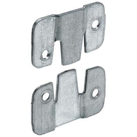 Hettich Universalverbinder verzinkt 28 x 45 mm, 2er Set Flachverbinder