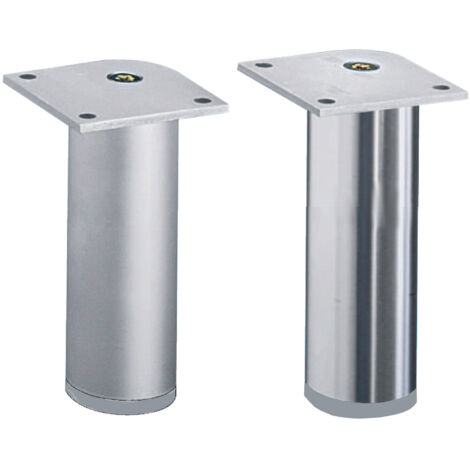 Hettich Unterbau-Möbelfuß, Ø 40x80mm,  Lano RO,  9119551,  silber eloxiert
