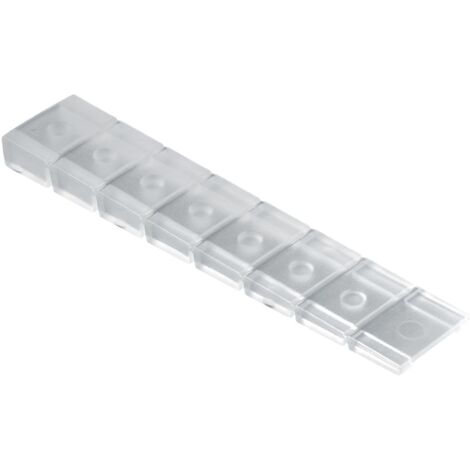Hettich Unterlegkeil zum Abknipsen 8,0 x 20 x 100 transparent - 8 Stück Türstopper
