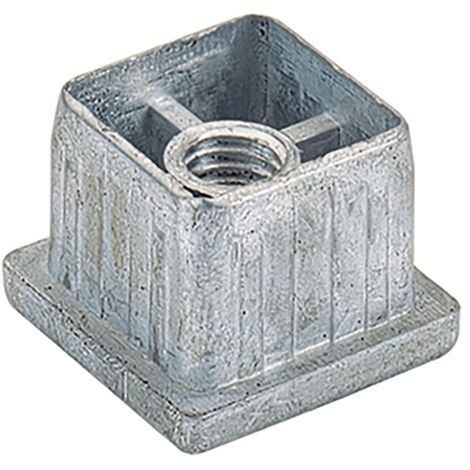 Hettich Vierkantrohr-Kappe,  M10 25170,  30 x 30 x 2,5 mm,  Zinkdruckguss