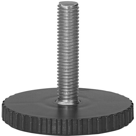 HETTICH Vis de réglage acier, Diam.60 x H.50 mm