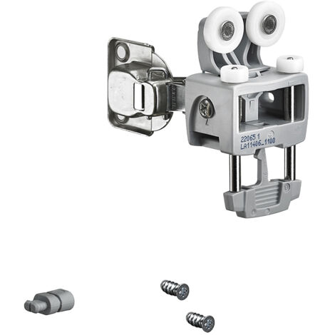Hettich WingLine L,  Laufteilset ohne untere Führung ohne Schließautomatik,  12 kg,  grau
