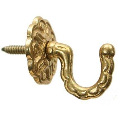 Hettich Zierhaken 33 x 38 x 45 mm Zinkdruckguss gold - 1 Stück Haken
