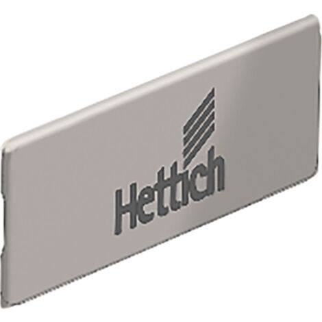 Hettich Zierkappe,  f.Schubkast.,  InnoTech Atira,  9194656,  Kunststoff edelstahloptik