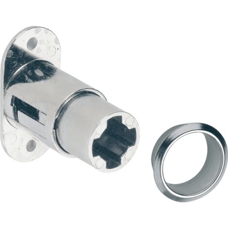 Hettich Zylinderdruckschloss,  Prestige 2000,  9078910,  Zyl. Ø 18mm,  vernickelt