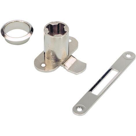 Hettich Zylinderhebelschloss-Set, Org@Tower 10279, z.Aufnah.v.Zyl.kerne, Metall vern.