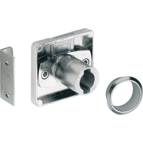 Hettich Zylinderkastenschloss,  Prestige 2000,  9078887,  20,  Metall,  vernickelt
