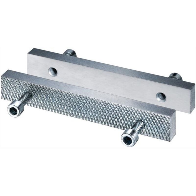 Heuer - Mâchoire pour étau Front largeur de mors 140 mm nervuré/lisse