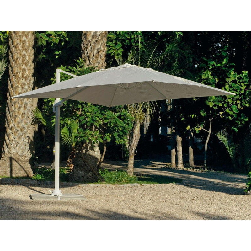 Hevea - parasol ERBY43 - 4x3m - gris clair