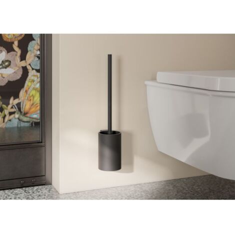 Hewci Ensemble brosse WC Hewi laqué noir mat