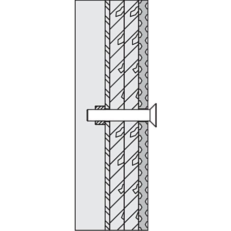 Hewi 801 Fixation BM13.2 pour poignées de support rabattables, parois légères avec plaques d&39acier intégrées